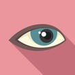 © anatolir - Optical eye icon flat vector. Circle light
