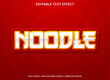 © Fuadi Alhusini - noodle text effect logo template design with bold and abstract style background