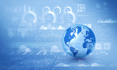 Wall Mural - Global communication and technology Image