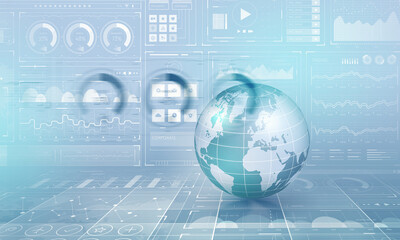 Poster - Global communication and technology Image