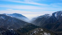 Winter View Of San Gabriel Basin From Inspiration Point In Angeles National Forest