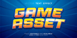 Fototapeta Panele - Editable text effect Game Asset 3d style illustrations