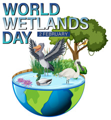 Poster - World Wetlands Day logo design