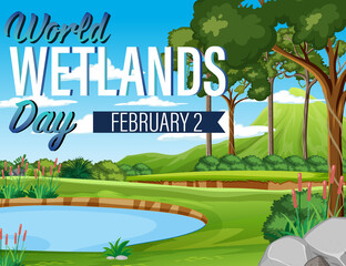 Canvas Print - World Wetlands Day poster design