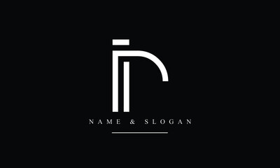 RI, IR, R, I abstract letters logo monogram