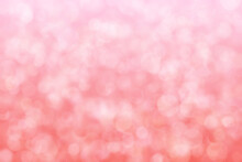 Pink And Orange Abstract Defocused Background, Circle Shape Bokeh Spots