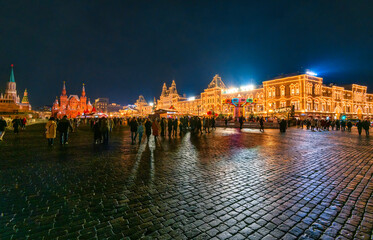 Wall Mural - Red Square, Moscow at night 3