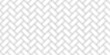 Herringbone floor seamless pattern. Outline editable repeating metro tiles. Vector monochrome background