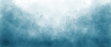Blue Sky Gradient Watercolor Background With Clouds Texture