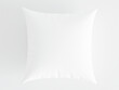 © vnmockup - white square pillow on white background, pillow mockup, 3d render