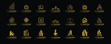 Set Of Collection Creative Real Estate Logo Design Templates