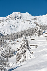 Poster - paesaggio invernale montagne neve inverno 