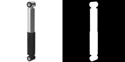 3D rendering illustration of an hydraulic damper