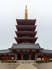 Wall Mural - Senso-ji Temple Pagoda