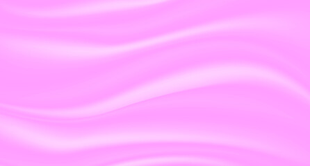 Poster - Vector of pink silk fabric background. Background drapery delicate pink silk and feathers. Vector illustration