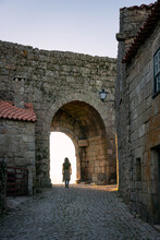 Sortelha Historic Village Castle Gate Entrance, In Portugal