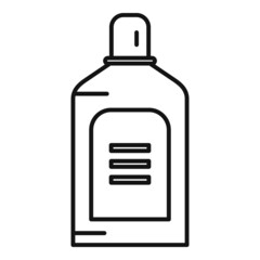 Wall Mural - Mouthwash liquid icon outline vector. Dental clean