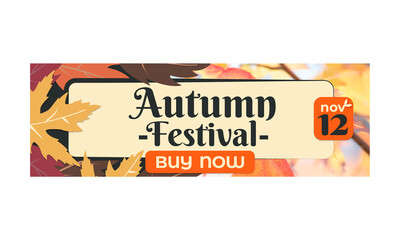 autumn festival social media twitter header