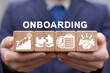 © wladimir1804 - Onboarding Business Process New Employee Welcome Concept. Onboarding worker management.