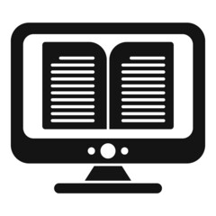 Poster - Ebook icon simple vector. Digital education