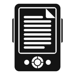 Poster - electronic book icon simple vector. digital education