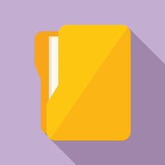 Poster - Folder data icon flat vector. Business document