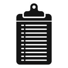 Poster - Clipboard report icon simple vector. Document paper