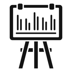 Poster - Banner plan icon simple vector. Business document