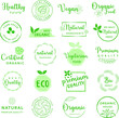 © onamonstudio - Organic food, natural food, healthy food and organic or natural product logos, icon, badges and stickers collection for food and drink market, ecommerce, organic products, natural products promotion,