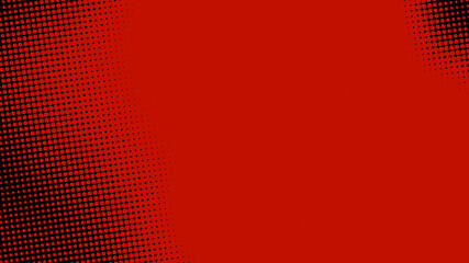 Poster - dots halftone red black color pattern gradient texture background.