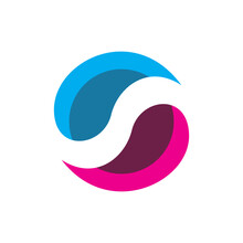 Circle Color Balance Yin Yang Logo Design