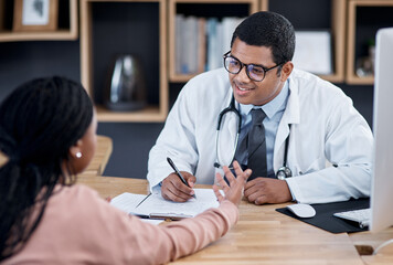 Aufkleber - He listens carefully to all his patients' concerns