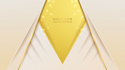 Wall Mural - abstract background with geometric shapes, textured layers, golden line, oblique line, and bright sh