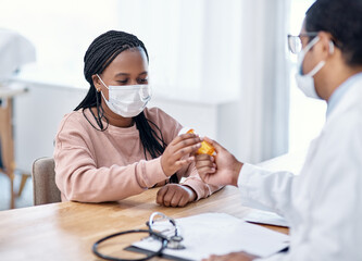 Aufkleber - Getting a dose of antibiotics for her illness