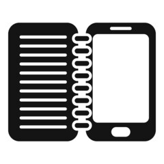 Poster - Smartphone education icon simple vector. Online people
