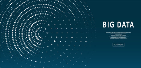 Poster - abstract big data visualization