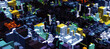 Megacitie - abstrakte Darstellung einer Stadt in der Zukunft