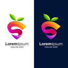 Letter S Fruit Logo