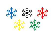 Set Of Snowflakes