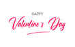 © Wild Muffin - Valentine’s Day calligraphy concept. Happy valentines day banner on white background.