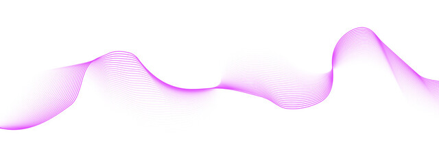Poster - abstract colorful smooth waves on a white background. dynamic sound wave. design element. vector ill