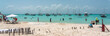 Beautiful Caribbean beach Playa Norte or North beach on the Isla Mujeres near Cancun, Mexico
