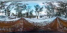 First Snow On The Farm, Duckmaloi, NSW, Australia