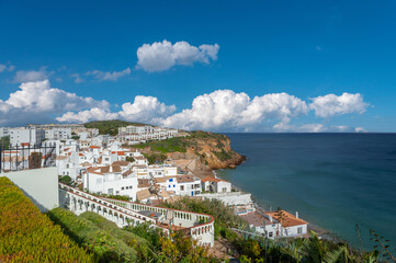 Village and coast of Burgau in the Algarve