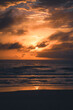sunset over the sea