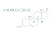 © Inna - Androsterone molecular skeletal chemical formula.