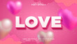© Farhad - 3D Love text effect - Editable text effect