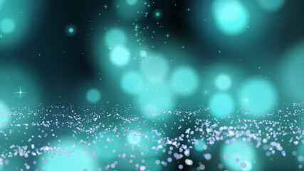 Wall Mural - futuristic seamless loop galaxy exploration through outer space towards the glowing milky way galaxy
