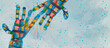© pronoia - Touch. Watercolor hands, design element