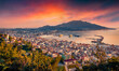 © Andrew Mayovskyy - Exciting morning cityscape of Zakynthos city. Stunning summer sunrise on Ionian Sea, Zakinthos island, Greece, Europe. Traveling concept background.